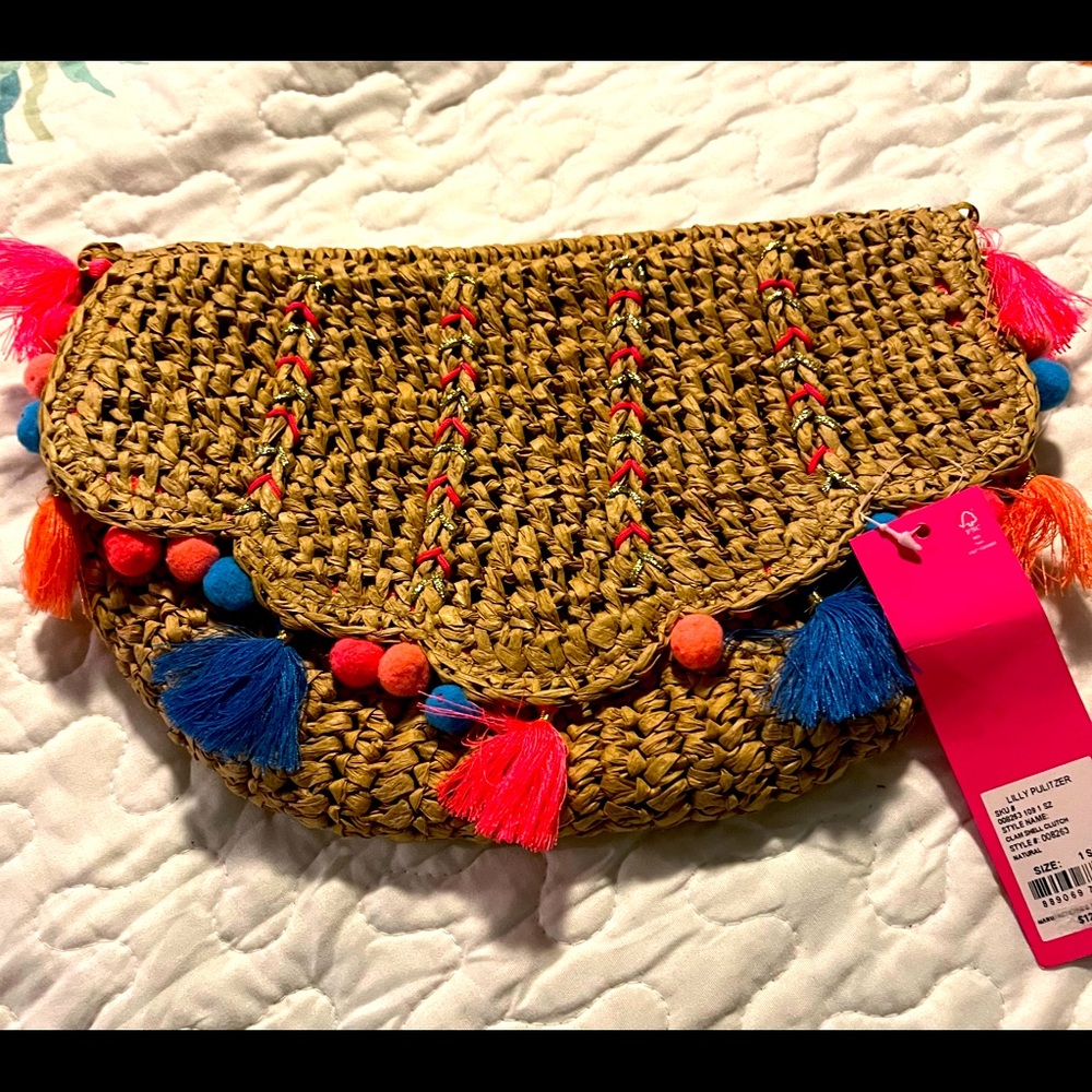 Lilly Pulitzer Clam Shell Clutch NWT